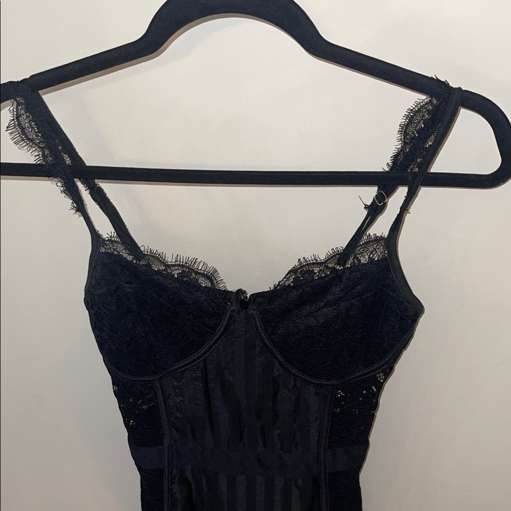4 for $40 - PrettyLittleThing Black Lace Dress - Picture 2 of 14